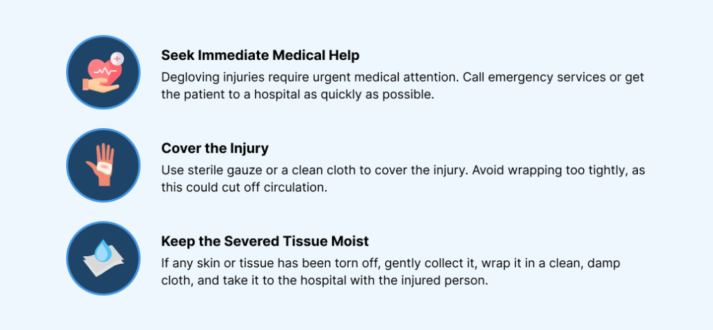 First Aid Measures for Degloving Injuries